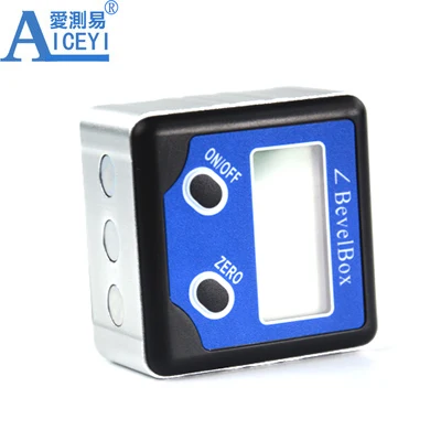 ACE Digital Angle Gauge Meter Protractor 360 degree Magnets Base Level Slope Bevel Box Inclinometer