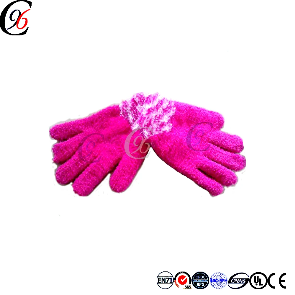 Высококачественные перчатки Chengxing из флиса вязаные крючком Теплые акриловые волшебные Стрейчевые дешевые смешные зимние вязание