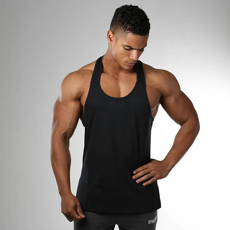 
Sport Mens Fitness Elastic Tank Top Breathable Work Out Wear Jogger Vest For Running Gym 