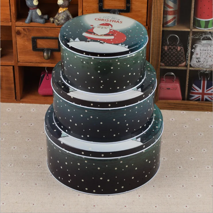 Wholesale Metal Cookie Box Tin Candy Box For Christmas Gifts