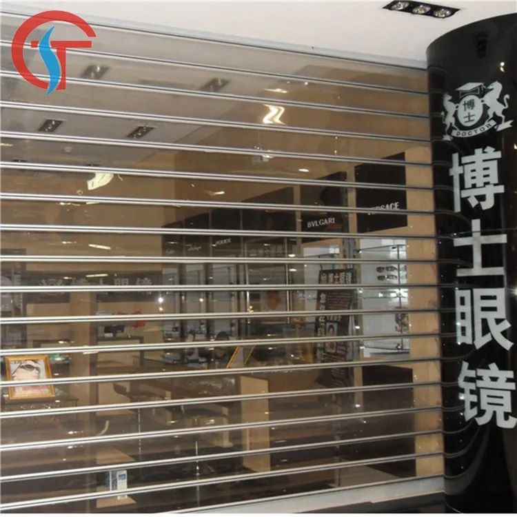 Polycarbonate roll-up door,commercial roll-up door,transparent roll-up door