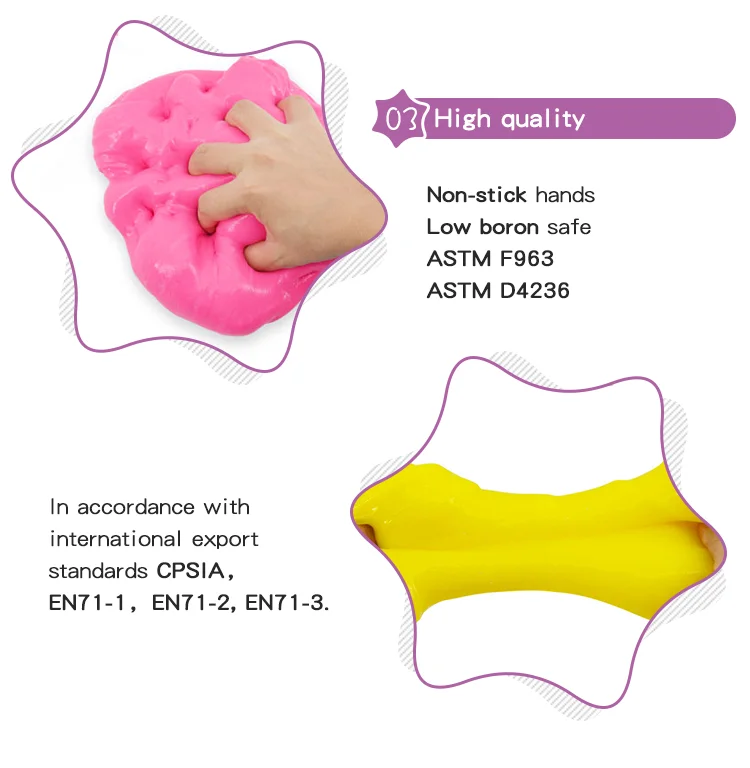 Non Toxic Popular Bucket EN71 Slime Colorful Crazy Astm Bubble Box Set Toys Slime For Kids