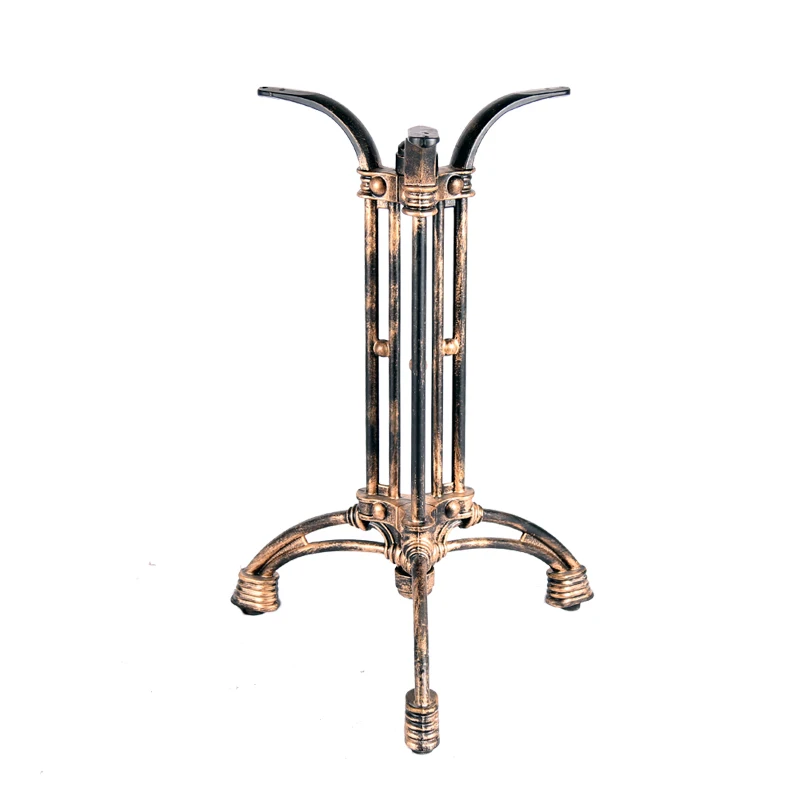 
Chuangdi furniture antique red bronze cast iron table base 