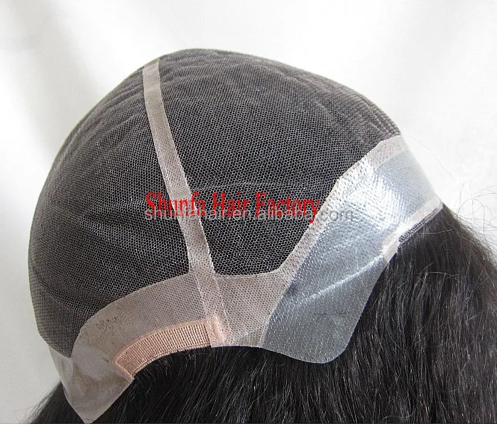 long hair natural color full head  men wig