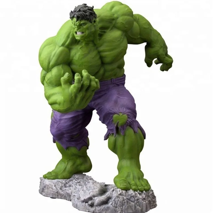 Персонаж из фильма на заказ, натуральный размер, зеленая статуя из стекловолокна