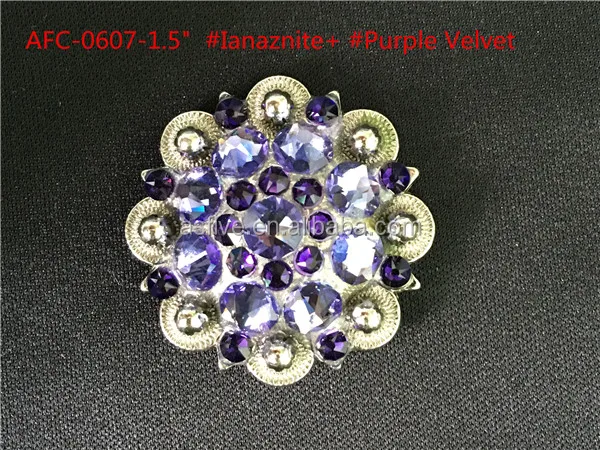 purple crystal conchos