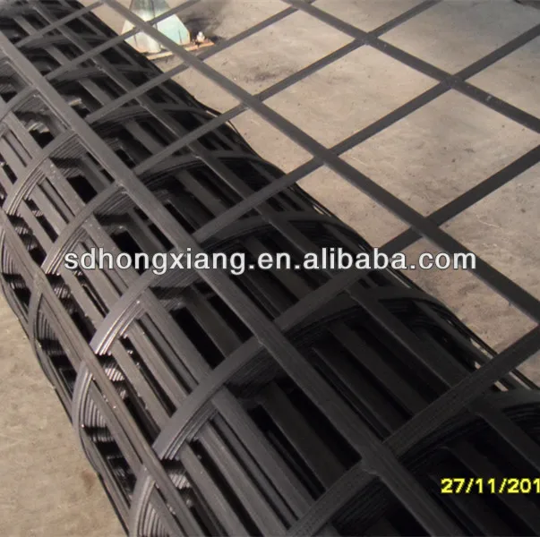 
geogrid for reinforced soil retainment geogrid with steel 