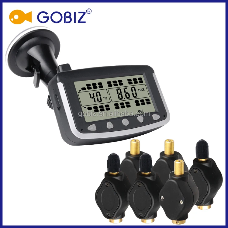 tire pressure gauge monitoring system 38tires external/internal sensor truck/BUS TPMS with school bus / bus / RV
