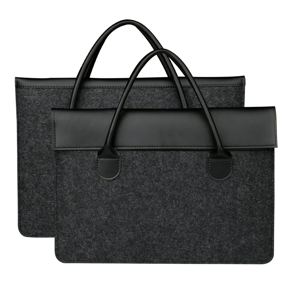Soyan New Portable Office Felt Fancy Soft Luggage Laptop Bag 13 14 Inch For Macbook Air Case