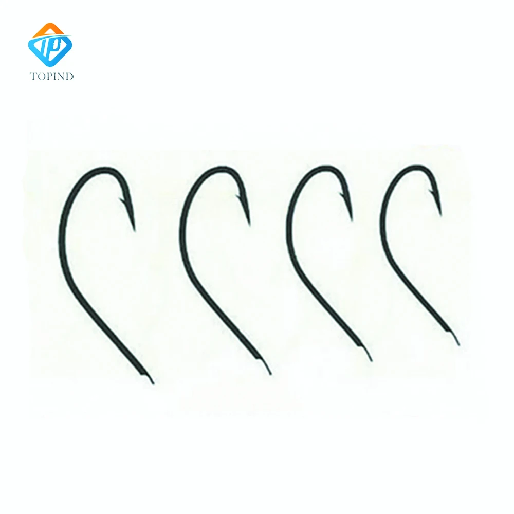 Sharp and strong high carbon steel AKITA-KITSUNE fishing hook with large stock