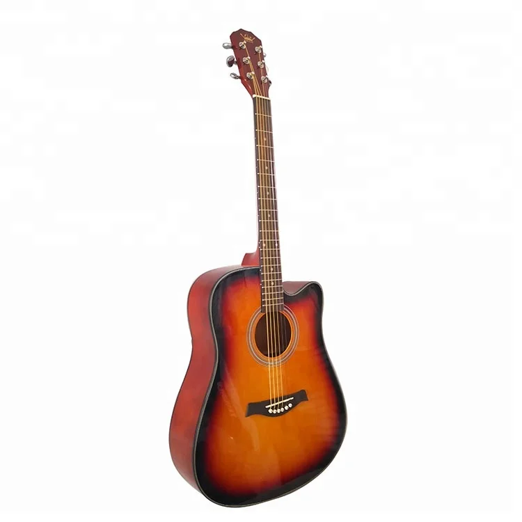 Factory Wholesale Handmade Musical Instruments Solid Acoustic Guitar