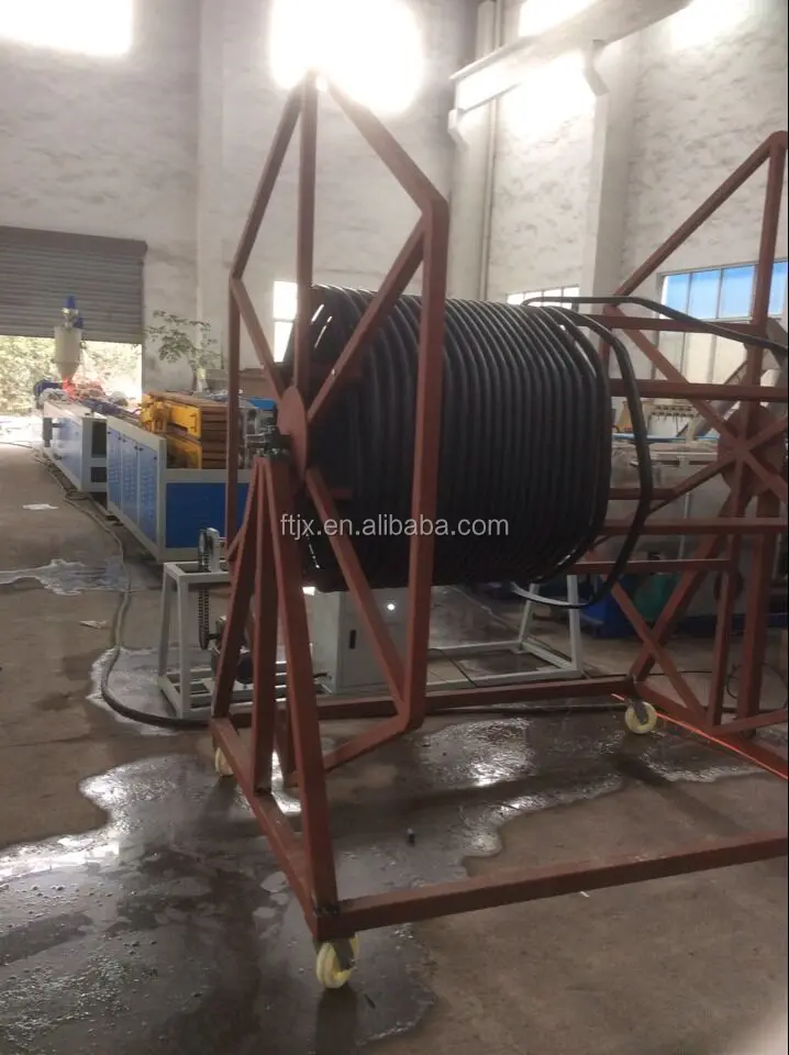 
large diameter steel enhanced polyethylene spiral corrugated pipe machine 