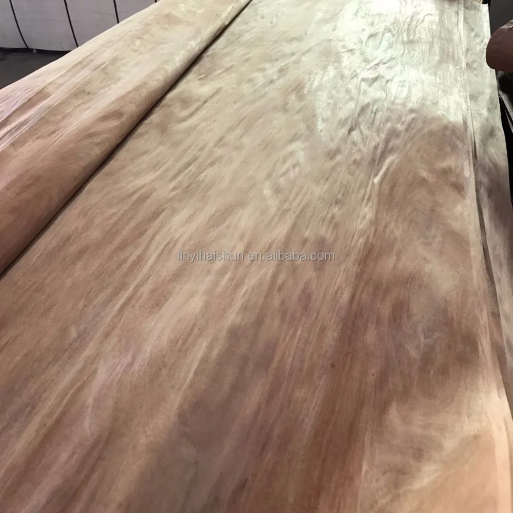 Rotary cut water gum face veneer 0.3mm from linyi