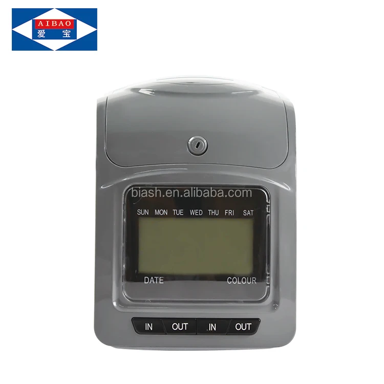 Employee punch time card machine 4 column