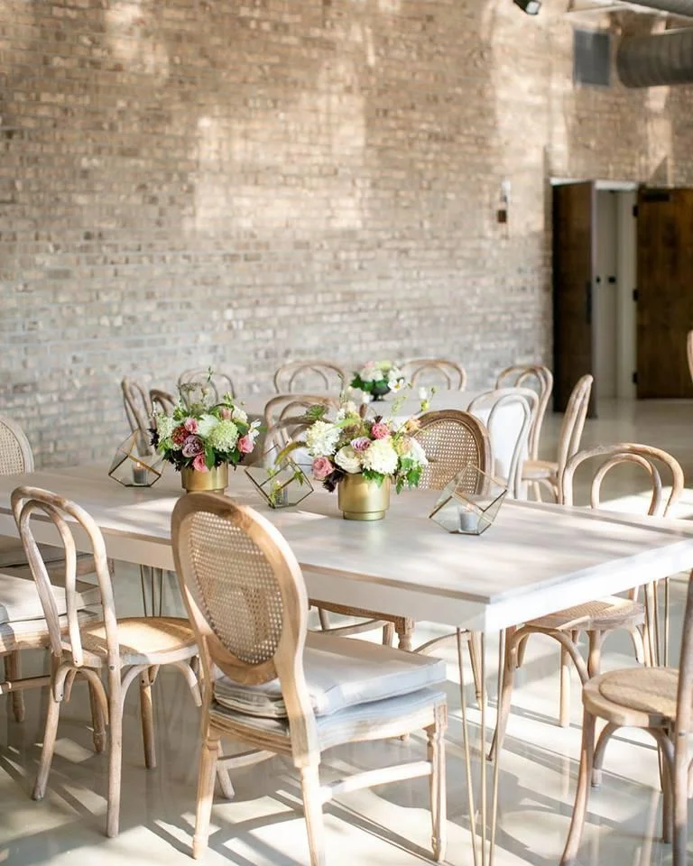 MRS WOODS Solid Wood Classic Stackable Cross Back Rattan Woven Rustic Dining Chair