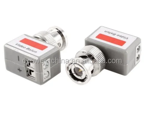 CCTV Coaxial BNC Video and Power Balun Transceiver to CAT5 RIGHT ANGLE