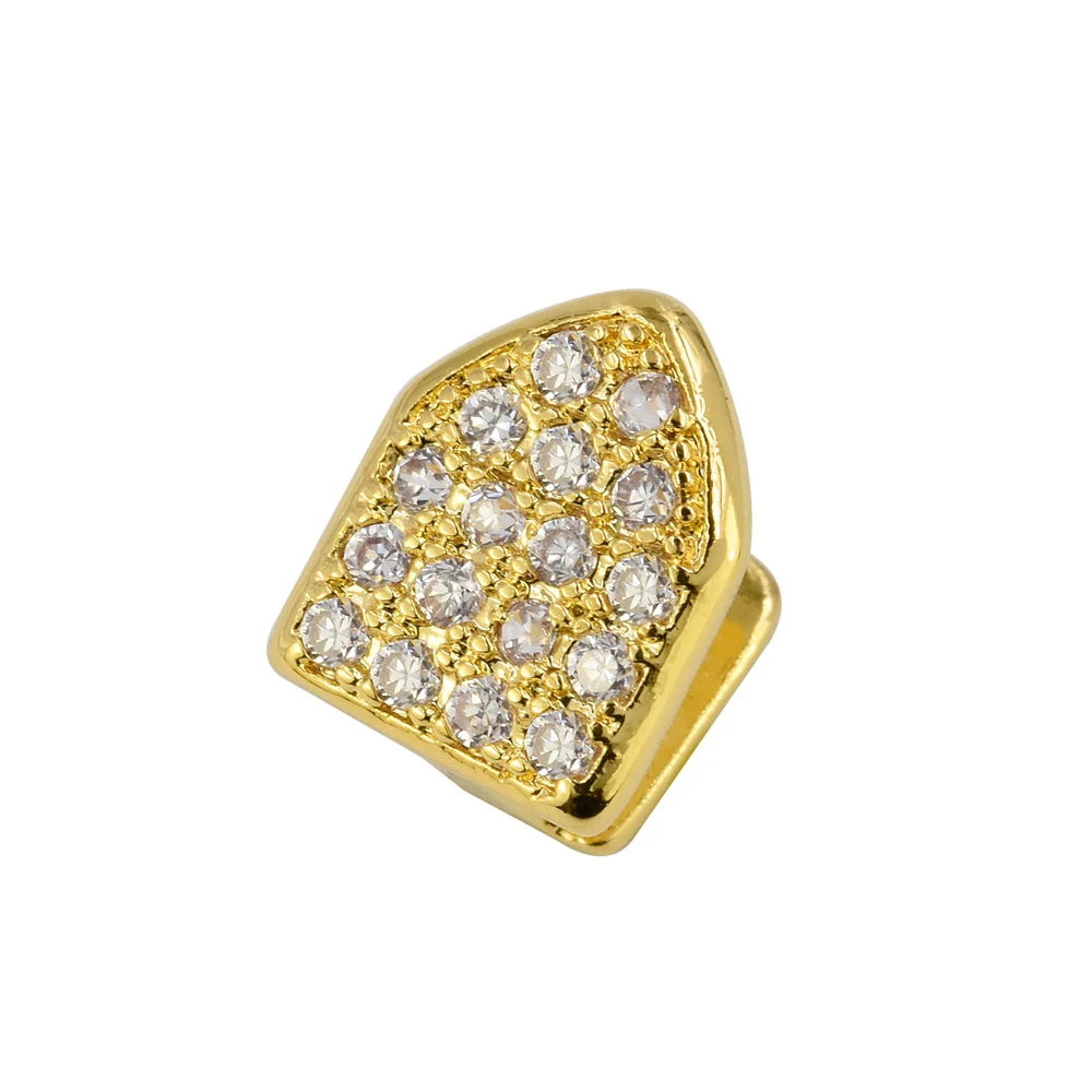 Latest New Hip Hop Jewelry Iced out Silver Teeth Grillz Stimulated Diamond for Party