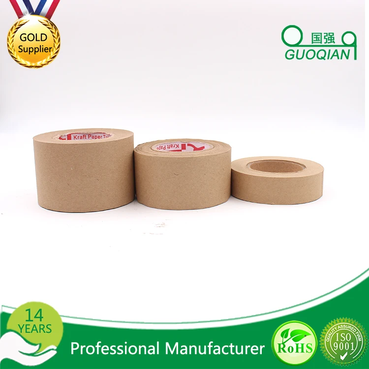 Water soluble fiber reinforced Brown kraft paper adhesive tape