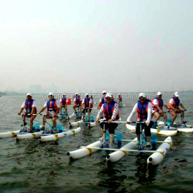 0.9mm PVC made 2100 Danier PVC pontoons Water Tricycle Sea Bikes Supply