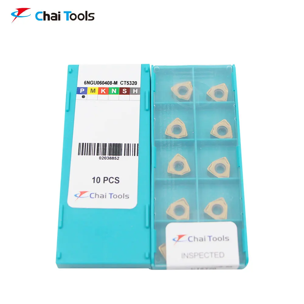 6NGU 060408-M CT5320 Carbide insert for face milling processing
