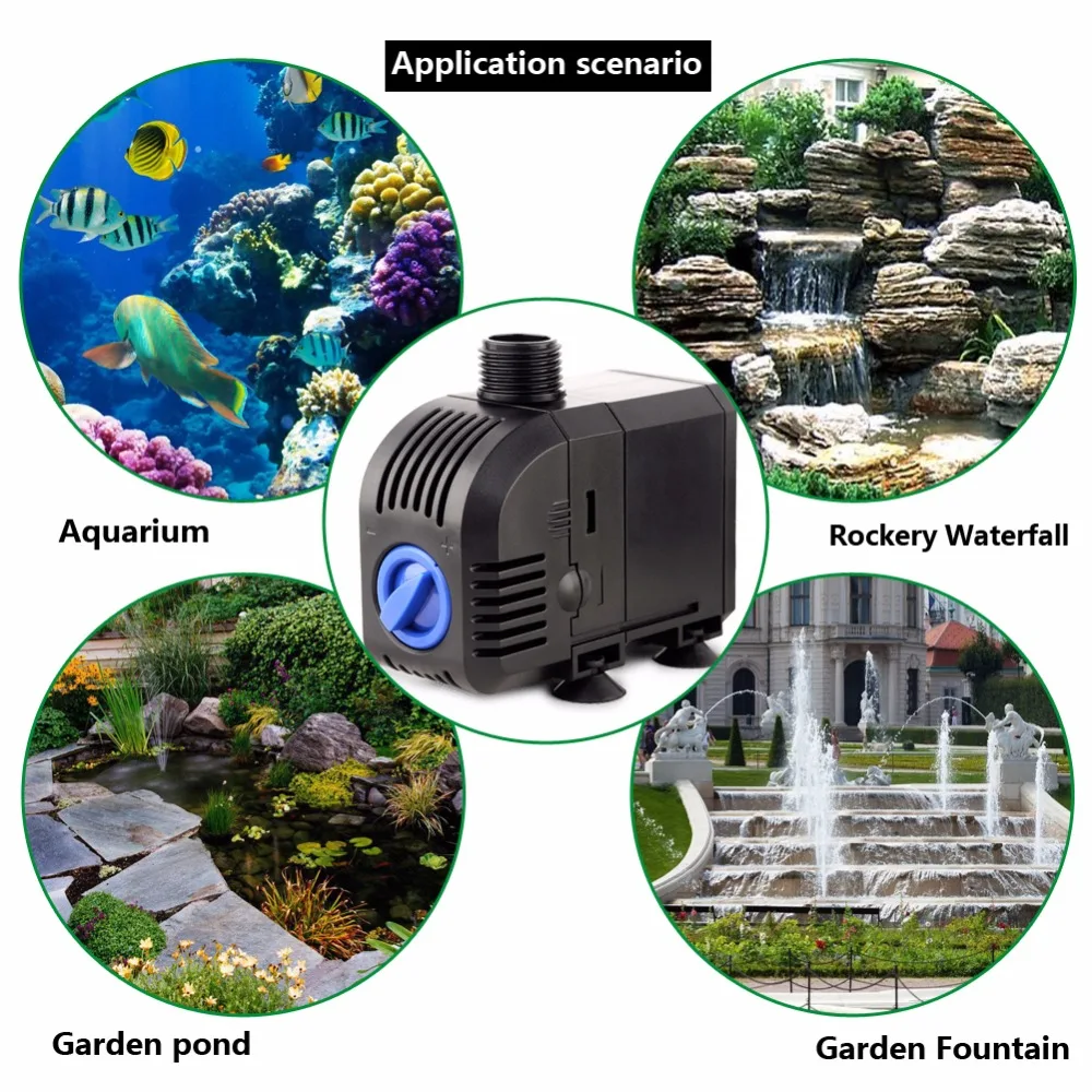 SUNSUN High Quality 8W-150W 110-240V Aquarium Fish Tank Water Pump Multi-function Submersible Pump fish pond water pump