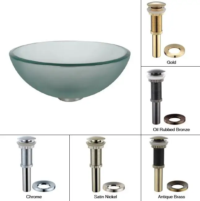 Oil Rubbed Bronze Mounting Ring for Bathroom Glass Vessel Sink lavatory drain