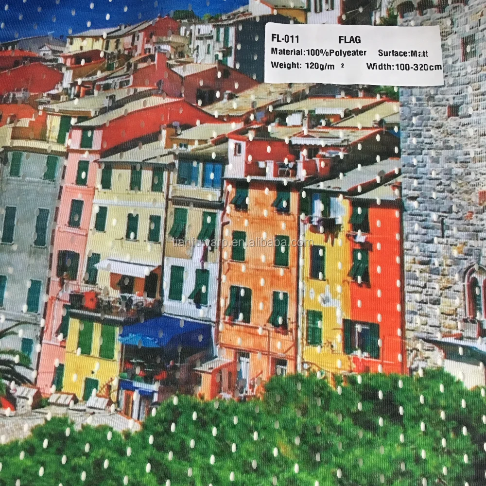120gsm 100% polyester mesh fabric for dye sublimation digital printing fabric
