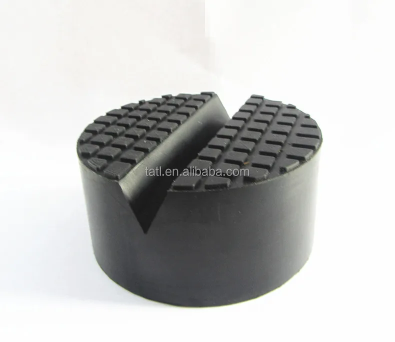 Solid rubber jack pad for car jack