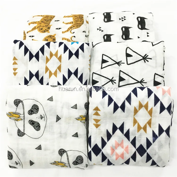 cotton bamboo muslin swaddle babies soft cover stroller canopy baby muslin swaddles blanket