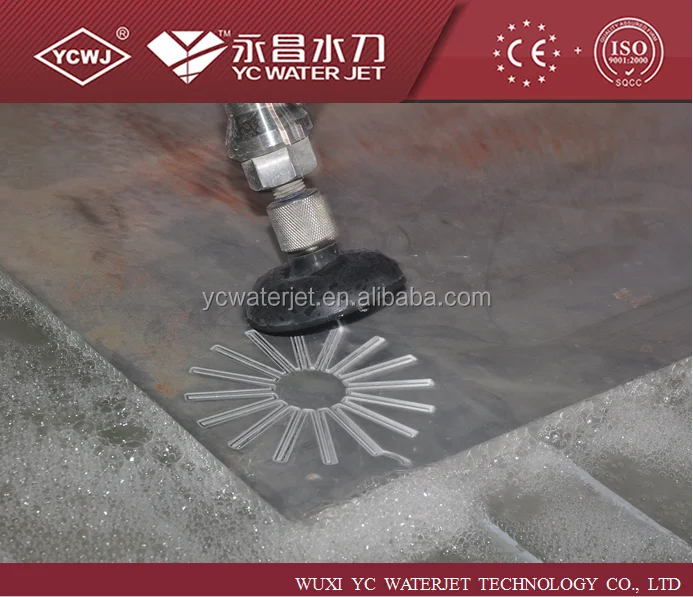 Чпу струей воды для резки 5 оси, 45 градусов, гидроабразивной резки