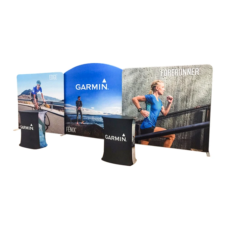 Portable custom printing tension fabric 10 x 20 exhibition trade show booth ideas