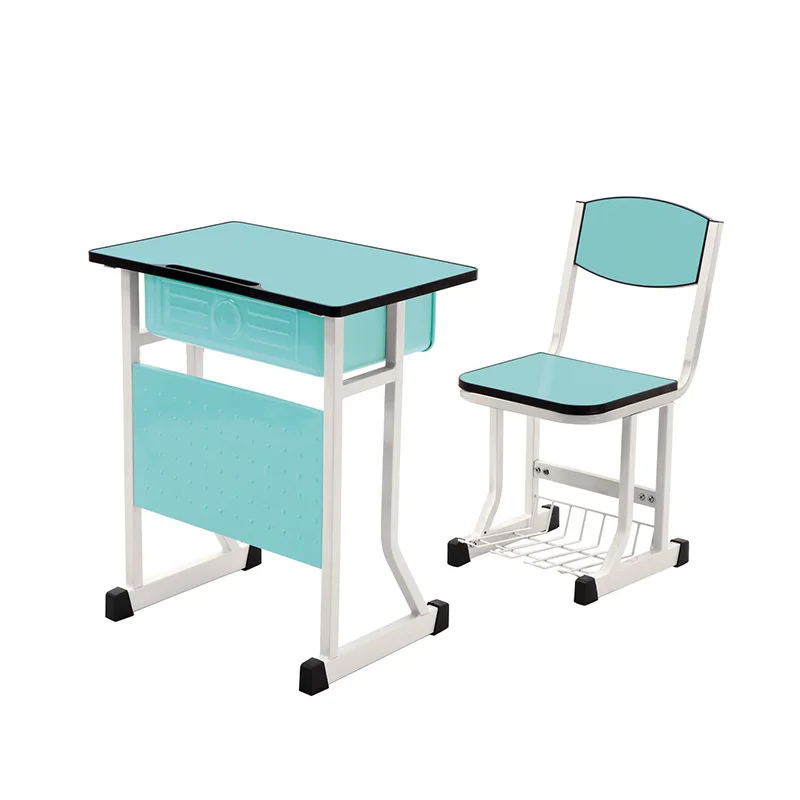 
Colorful E1 modern school desk for school student desk and chair 