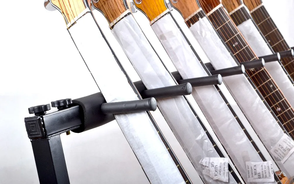 Wholesale 7 pcs multiple acoustic guitar display rack stand (PF-D07)