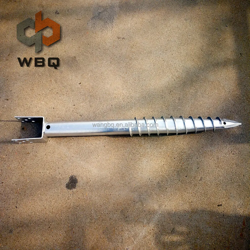 Заземляющий шнековый винтовой якорь без копания