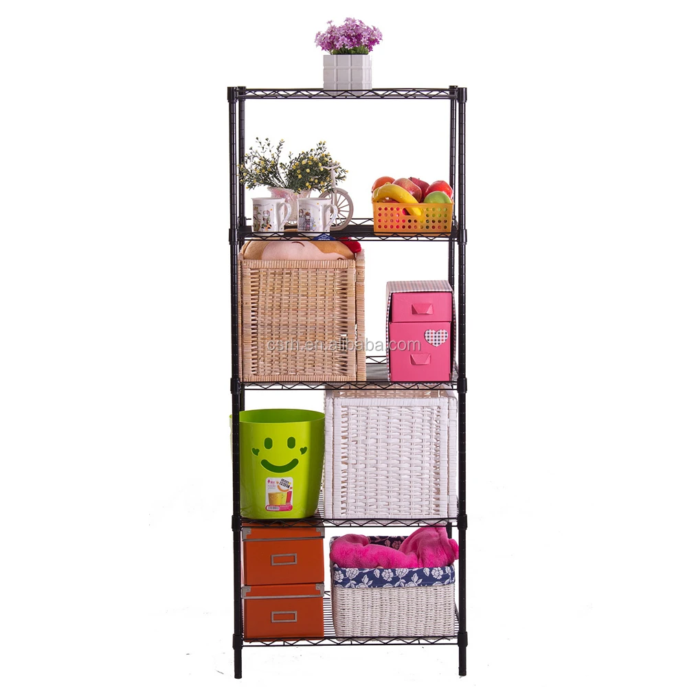 RH-WS6040150B  600*400*1500mm    Five Layers Household Commodity Shelf