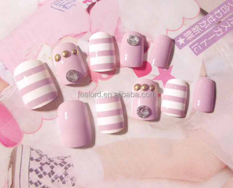 pre-desinged false art nail tips FD32 wholesale full cover fake nail tips manufacturer