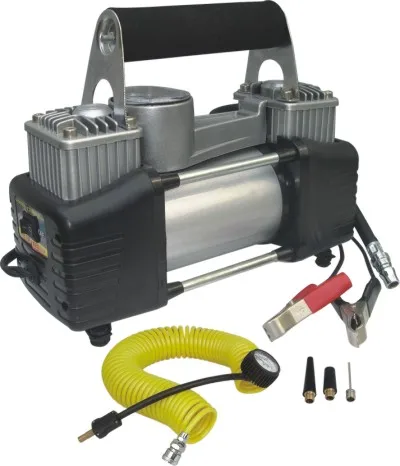 High pressure reviews auto xs portable 12 volt car tire inflator 60L/85L/M  double 30mm air compressor