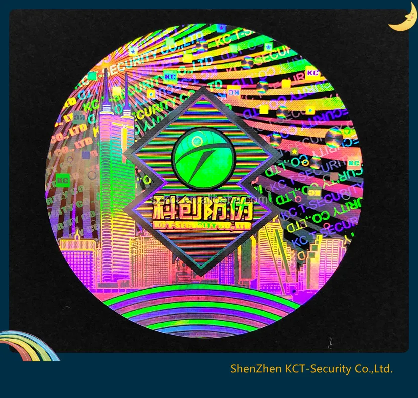 Custom Transparent Printing Id Tamper Proof 3d Hologram Sticker