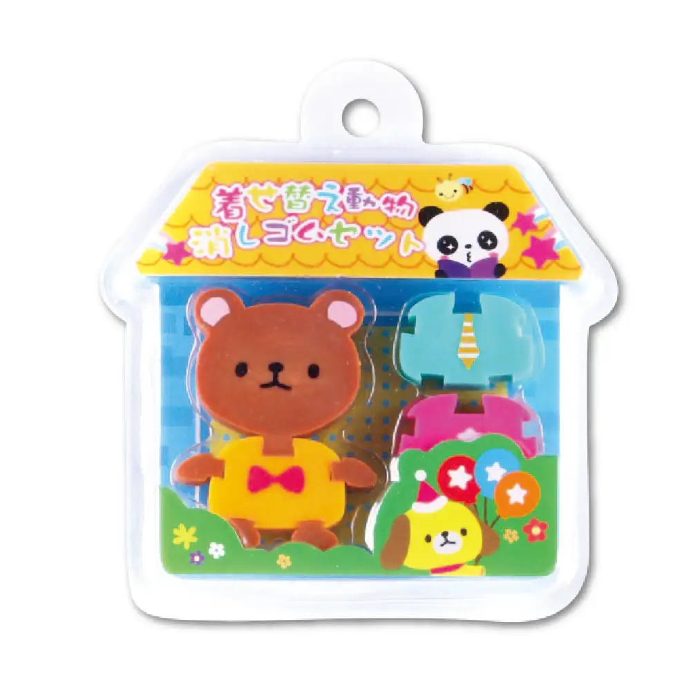 Cute Cartoon Animal Shape Mini Eraser Pencil Eraser For Kids As School Prize