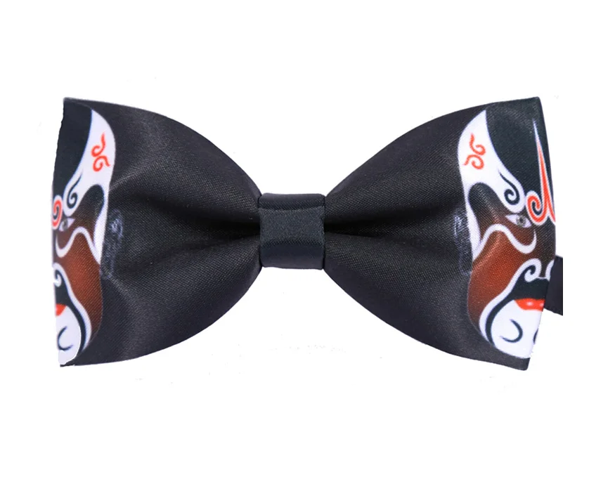 Fashionable Carton Character Print Boys Self Tie Bow Ties