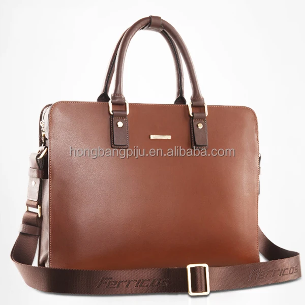 2015 New Fashion Men Custom Gift leather laptop briefcase