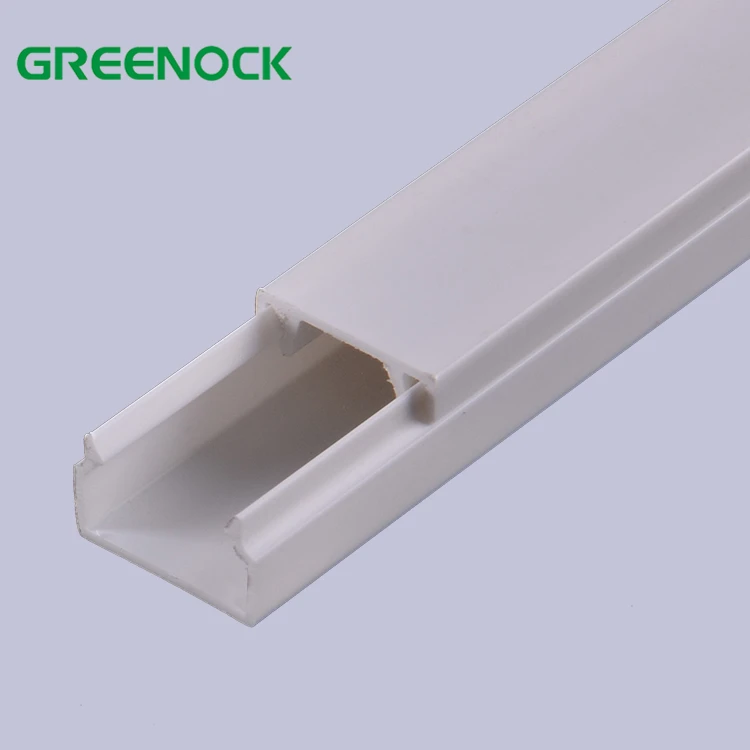 High quality good price easy open customized colour size building black blue gutters pvc for electric cable 12x8