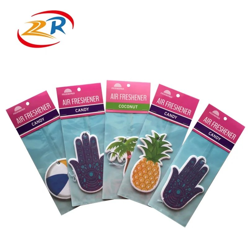 custom logo hanging car air fresheners wholesale