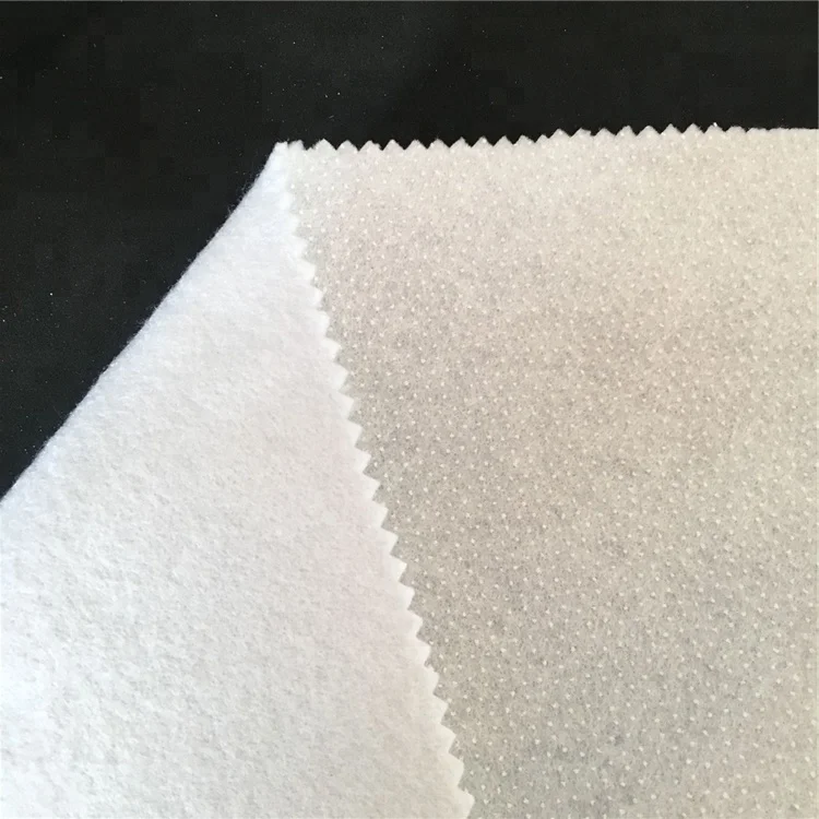 fusing iron-on wadding fusible interlining non woven adhesive felt for bags and winter garment fusible interlining