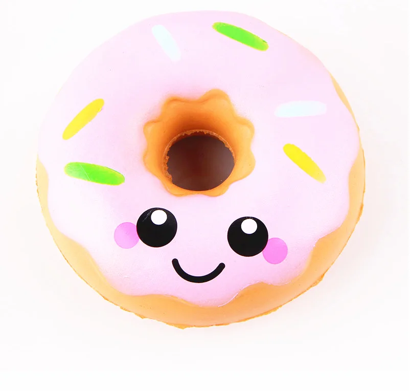 Мягкие симпатичные цветные пончики Mskwee мягкий медленно Восстанавливающий форму кулон ремешки для телефона эластичные сжимаемые детские игрушки новый год Рождество дети