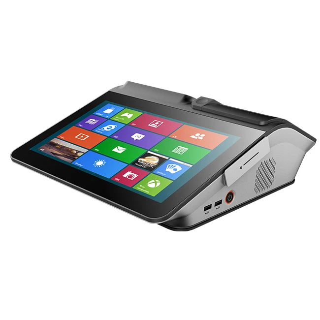
11.6 inch All In One POS Terminal System Register Retail Touch Screen mobile Restaurant with Printer Android Pos Machine Cash 