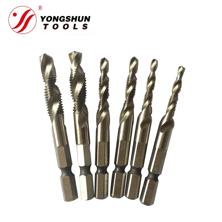 Combined tap and drill set