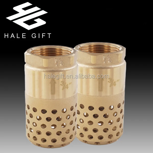 Water Meter Non Return Check Valve Brass Foot Bottom Valve