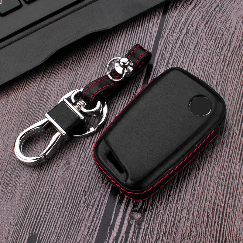 4d Heat Setting Car key parts car leather key cover for VW Magotan Passat B8 CC A7 with Box