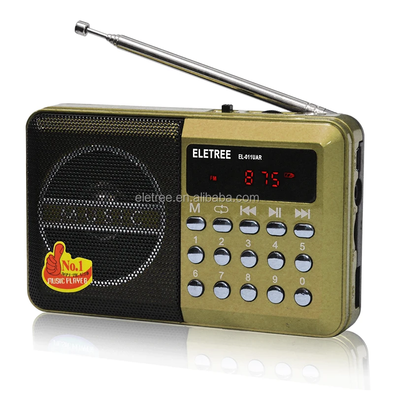 ELETREE EL-011 mini pocket digital fm radio с usb и tf card